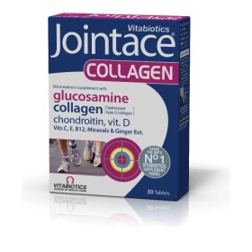 Vitabiotics Jointace Collagen 30 Ταμπλέτες – Συμπλήρωμα διατροφής με Γλυκοσαμίνη, Χονδροϊτίνη, Κολλαγόνο & Vit D3
