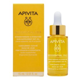 Apivita Beessential Oils Day Oil 15ml - Έλαιο Προσώπου Ενδυνάμωσης & Ενυδάτωσης