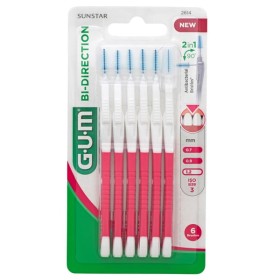 Gum Bi-Directional 2614 Fine 1.2mm Interdental Brushes 6 τεμάχια - Μεσοδόντια Βουρτσάκια για Αποτελεσματική Αφαίρεση της Πλάκας