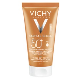 Vichy Capital Soleil TInted Dry Touch SPF50 50ml - Αντηλιακό με Χρώμα και Ματ Αποτέλεσμα