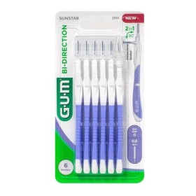 Gum Bi-Directional 2014 Ultra Fine 0.6mm Interdental Brushes 6 τεμάχια - Μεσοδόντια Bουρτσάκια για Αποτελεσματική Αφαίρεση της Πλάκας