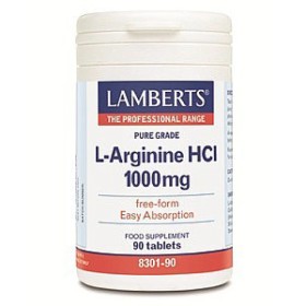 Lamberts L-Arginine HCl 1000mg Αργινίνη 90 Ταμπλέτες