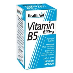 Health Aid Vitamin B5 690mg 30tabs - Συμπλήρωμα Παντοθενικού Ασβεστίου