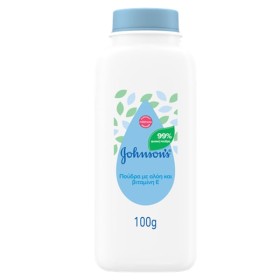 Johnsons Baby Πούδρα με Αλόη & Βιταμίνη Ε 100g