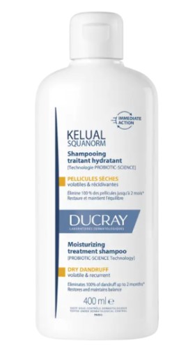 Ducray Kelual Squanorm 400ml - Ρυθμιστικό Σαμπουάν Θεραπείας για Ξηρή Πιτυρίδα