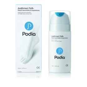 Podia Diabetic Foot Protection & Care Cream 100ml - Κρέμα Προστασίας και Περιποίησης για το Διαβητικό Πόδι