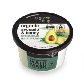 Natura Siberica Organic Shop Repairing Hair Mask Avocado & Olive 250ml - Μάσκα μαλλιών για γρήγορη επανόρθωση