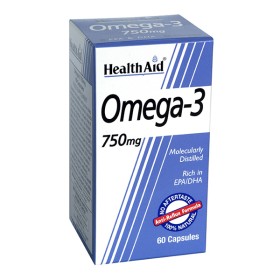 Health Aid Omega 3 EPA & DHA 750mg 60caps – Συμπλήρωμα με Πολυακόρεστα Λιπαρά Οξέα Ωμέγα 3