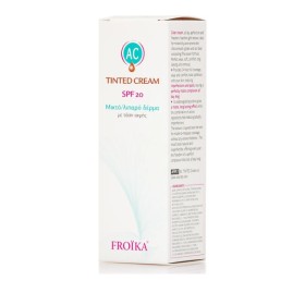 Froika AC Tinted Cream SPF20 30ml – Ενυδατική Αντηλιακή κρέμα προσώπου με Χρώμα  για Λιπαρό Δέρμα με Τάση Ακμής