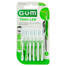 Gum 1414 Trav-ler Interdental Brush 1.1mm 6 τεμάχια - Μεσοδόντιο Βουρτσάκι  Πράσινο