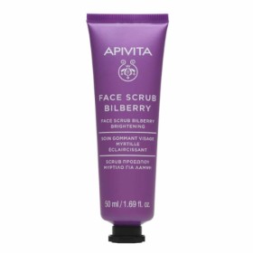 Apivita Bilberry Face Scrub 50ml - Κρέμα Απολέπισης για Λάμψη με Μύρτιλλο