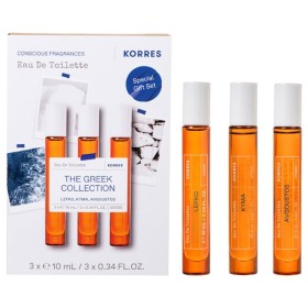 Korres The Greek Collection Eau de Toilette Set Lefko 10ml, Kyma 10ml, Avgoustos 10ml