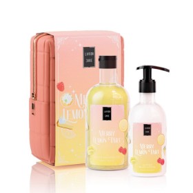 Lavish Care Merry Lemon Tart Christmas Set Shower Gel 500ml & Body Lotion 300ml
