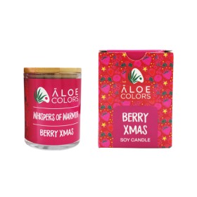 Aloe Colors Scented Soy Candle Berry Xmas 150g - Κερί Σόγιας με Άρωμα Κόκκινων Φρούτων