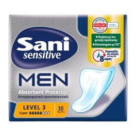 Sani Sensitive Men Level 3 10pcs - Ανδρικά Επιθέματα Ακράτειας