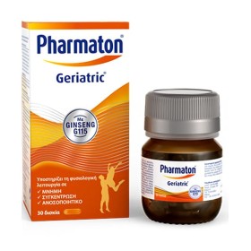 Pharmaton Geriatric με Ginseng G115 – Πολυβιταμίνες 30 ταμπλέτες