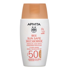 Apivita Daily Age Repair Tinted SPF50 50ml - Λεπτόρρευστη Κρέμα Λάμψης για Ρυτίδες & Πανάδες με Χρώμα