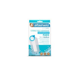 Alfashield Self-Adhesive Waterproof Pads Αδιάβροχα Αποστειρωμένα Αυτοκόλλητα Επιθέματα 6x8cm 5 τεμάχια