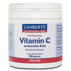 Lamberts Vitamin C as Ascorbic Acid 250g - Βιταμίνη C ως Άσκορβικό Όξυ Σκόνη