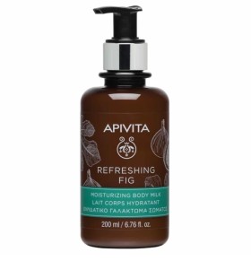 Apivita Refreshing Fig Moisturizing Body Milk 200ml - Ενυδατικό Γαλάκτωμα Σώματος με Αιθέρια Έλαια