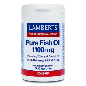 Lamberts Pure Fish Oil 1100mg 60 Κάψουλες - Συμπλήρωμα Ιχθυελαίων για Καρδιά, Αρθρώσεις, Δέρμα & Εγκέφαλο