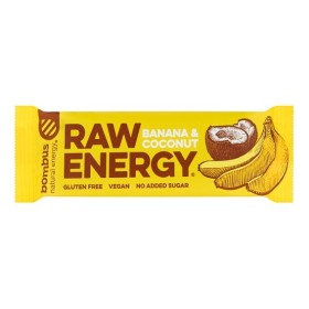 Bombus Raw Energy Banana & Coconut 50gr - Μπάρα Ενέργειας με Μπανάνα & Καρύδα