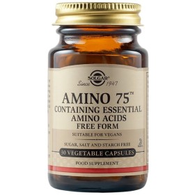 Solgar Amino 75 30 κάψουλες – Συμπλήρωμα Διατροφής με Ποικιλία Βασικών Αμινοξέων του Μυϊκού Συστήματος