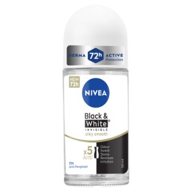 Nivea Deo Roll-On Black & White Silky Smooth 50ml - Γυναικείο Αποσμητικό