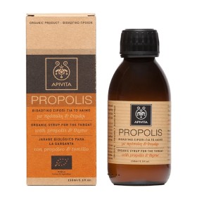Apivita Propolis Organic Throat Syroup 150ml – Βιολογικό Σιρόπι για το Λαιμό με Πρόπολη & Θυμάρι
