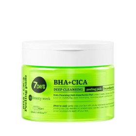 7DAYS  Exfoliating Peeling Pads BHA+CICA 50 δισκία - Απολεπιστικά Δισκία για Βαθύ Καθαρισμό Προβληματικού Δέρματος