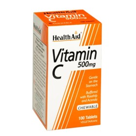 Health Aid Vitamin C 500mg 100 ταμπλέτες - Συμπλήρωμα για Ενίσχυση του Ανοσοποιητικού