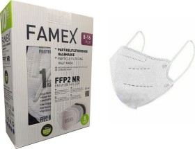 FAMEX Παιδική μάσκα προσώπου FFP2 NR Λευκό Χρώμα 10τμχ.