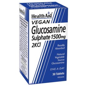 Health Aid Vegan Glucosamine Sulphate 1500mg 30 ταμπλέτες - Σμπλήρωμα με Θειϊκή Γλυκοζαμίνη