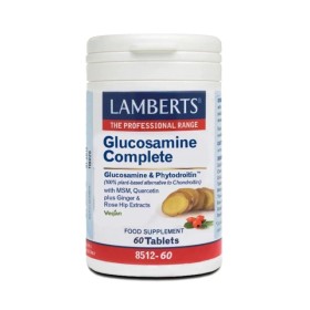 Lamberts Glucosamine Complete Vegan 60 ταμπλέτες – Γλυκοσαμίνη, Φυτονδροϊτίνη, MSM, Κερσετίνη, Τζίντζερ, Rose Hip