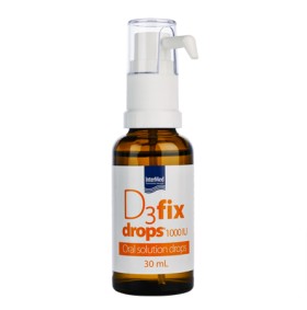 Intermed D3 Fix Drops 1000IU 30ml - Συμπλήρωμα διατροφής βιταμίνης D3