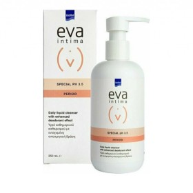 Intermed Eva Intima Wash Special 3.5 Period 250ml - Καθημερινός καθαρισμός της ευαίσθητης περιοχής και φυσική προστασία από δυσάρεστες οσμές (έμμηνος ρύση, εφίδρωση)