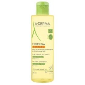 A-Derma Exomega Control Emollient Shower Oil Anti-Scratching 500ml - Καθαρισμός για Ξηρό Δέρμα ή για Δέρμα με τάση Ατοπίας