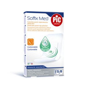 Pic Solution Soffix Med Αντιβακτηριακά αυτοκόλλητα επιθέματα 15cm X 10cm 5τμχ