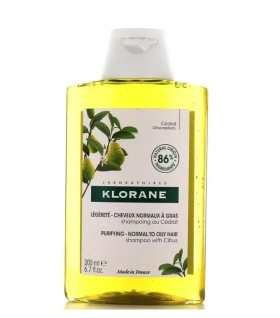 Klorane Cedrat Shampoo 200ml - Σαμπουάν Λάμψης με Κίτρο