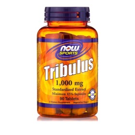Now Foods Tribulus 1000mg 90 Ταμπλέτες – Συμπλήρωμα διατροφής για παραγωγή τεστοστερόνης & ενίσχυση της γονιμότητας