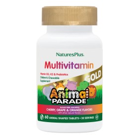 Natures Plus Animal Parade GOLD 60tabs - Παιδική Πολυβιταμίνη Χωρίς Ζάχαρη με D3 & Προβιοτικά