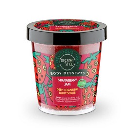 Organic Shop Body Desserts Strawberry Jam 450ml - Μαρμελάδα Φράουλα & Απολεπιστικό σώματος για βαθύ καθαρισμό