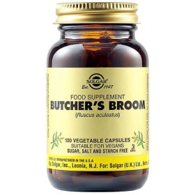 Solgar Butchers Broom 100 φυτικές κάψουλες - Συμπλήρωμα Διατροφής για Ανακούφιση από Αιμορροΐδες & Κιρσώδεις Φλέβες