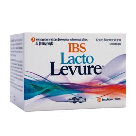 Uni-Pharma IBS Lacto Levure 30 φακελίσκοι – Ειδικό Τρόφιμο για Άτομα με Σύνδρομο Ευερέθιστου Εντέρου