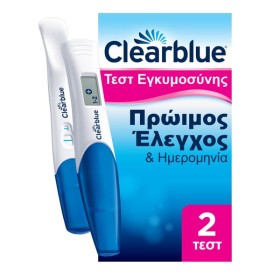 Clearblue Combo Pack 2 Pregnancy Test – Τεστ Εγκυμοσύνης Πρώιμος Έλεγχος & Ημερομηνία