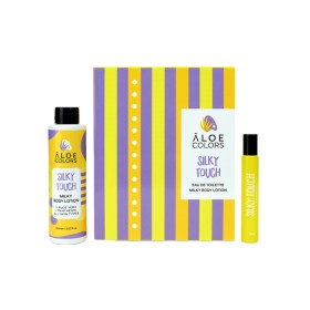 Aloe Colors Silky Touch Gift Set 2024 Eau de Toilette Roll on 10ml & Body Lotion 150ml