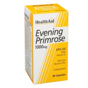 Health Aid Evening Primrose 1000mg 90caps – Συμπλήρωμα Διατροφής με Νυχτολούλουδο για Καλή Λειτουργία του Νευρικού Συστήματος
