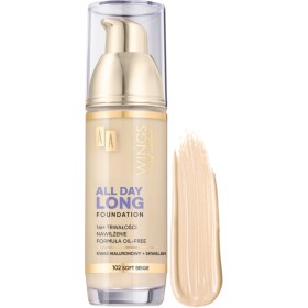 AA Wings Of Color All Day Long Foundation 16h 102 Soft Beige 35ml