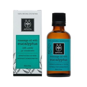 Apivita Massage Oil Eucalyptus 50ml - Λάδι μασάζ με Ευκάλυπτο