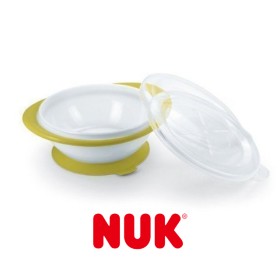 Nuk Easy Learning Eating Bowl - Σκεύος φαγητού μπολ εκμάθησης με δύο καπάκια από 6m+ 1τμχ.